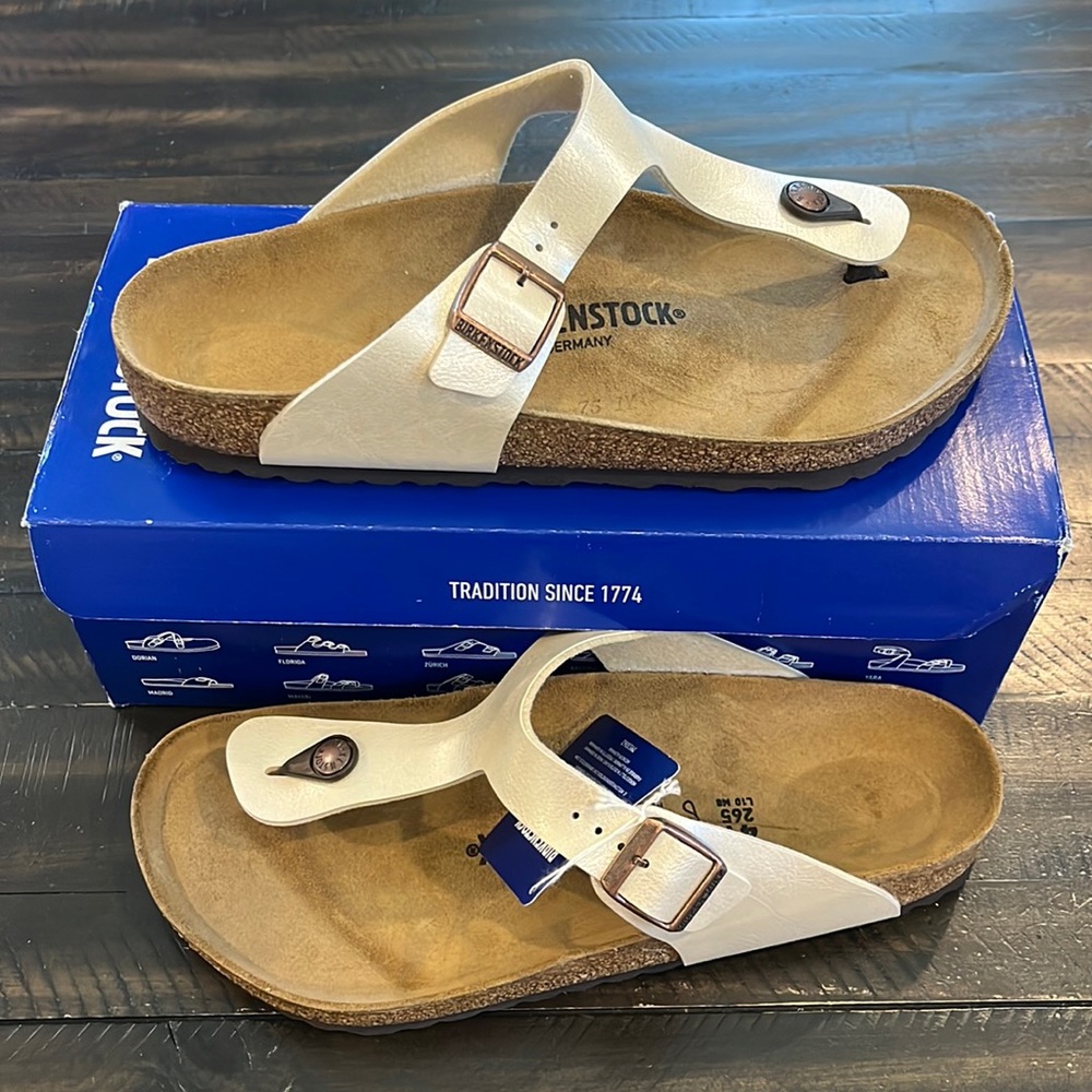 Birkenstock Gizeh Graceful Pearl White Asst cs